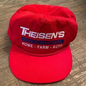 Theisen's Home Farm Auto Iowa Rope Accent Trucker Cap Hat One Size OS